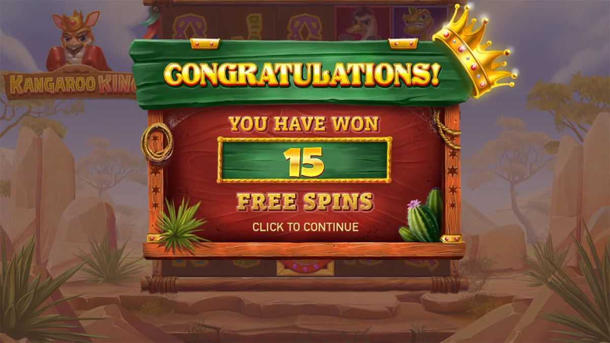 Kangaroo King Free Spins