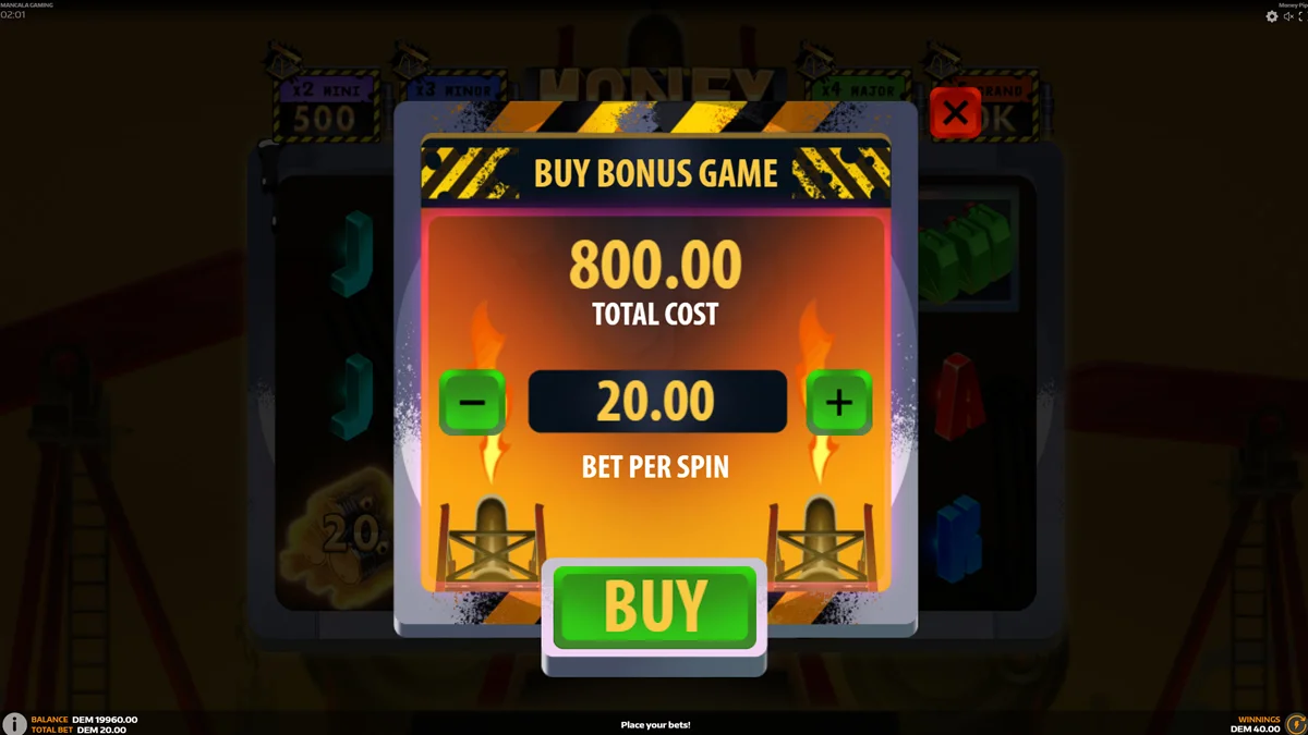 Money Pipe Bonus Buy