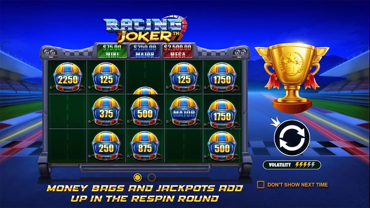 Racing Joker Homescreen
