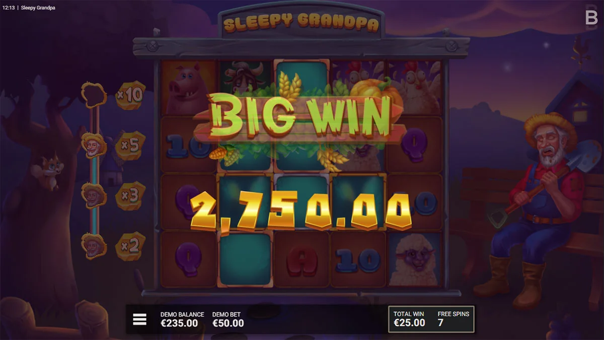 Sleepy Grandpa Big Win