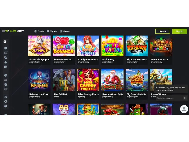 SolisBet Casino Slots