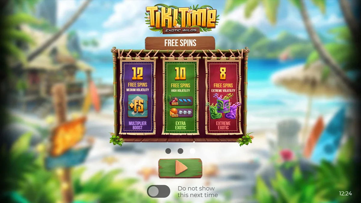 Tiki Time Exotic Wilds Homescreen