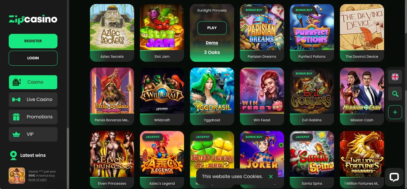 ZipCasino Slots