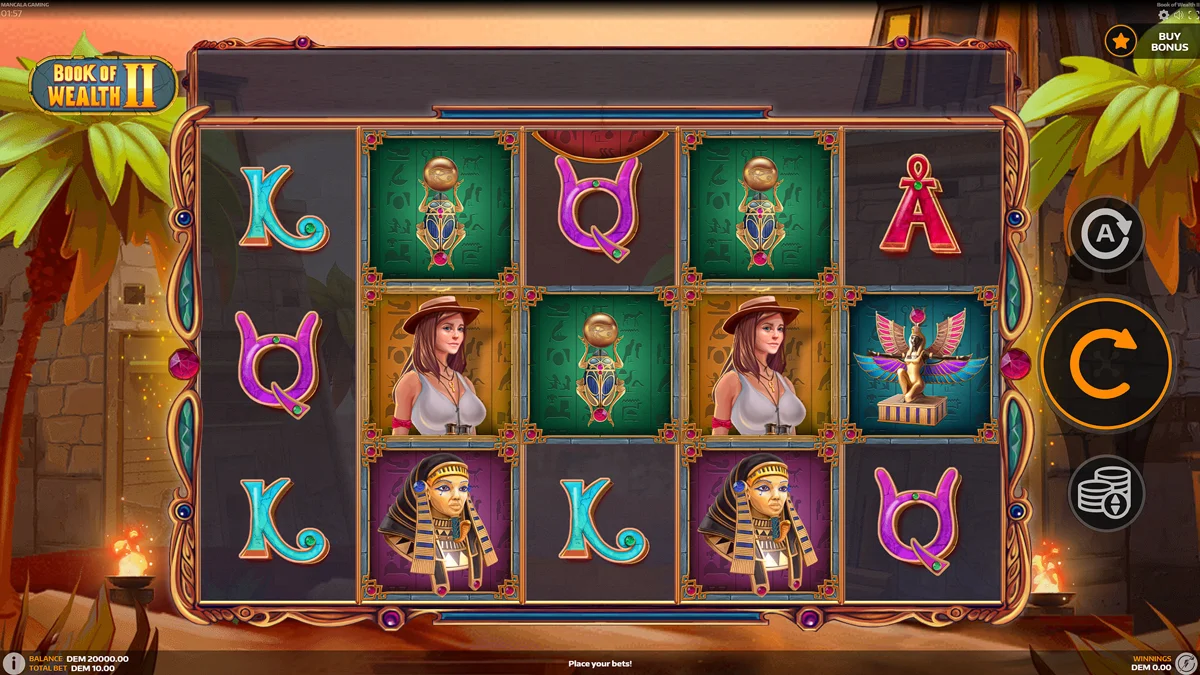 Book of Wealth 2 Base Play