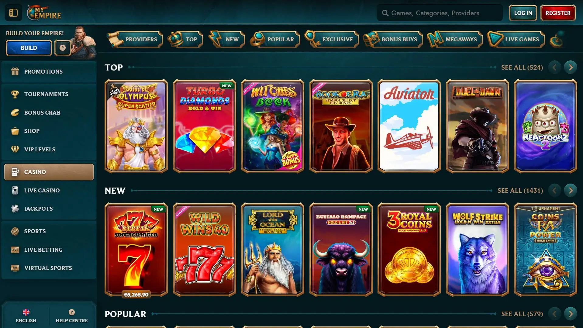 MyEmpire Casino New Slots