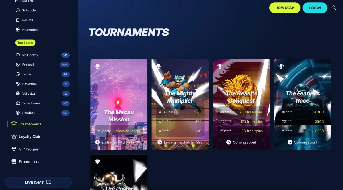 BetBeast Casino Tournaments