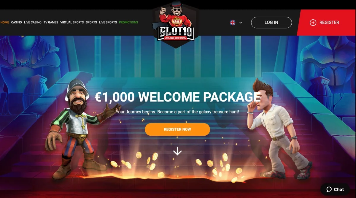 Slot10 Casino Homepage