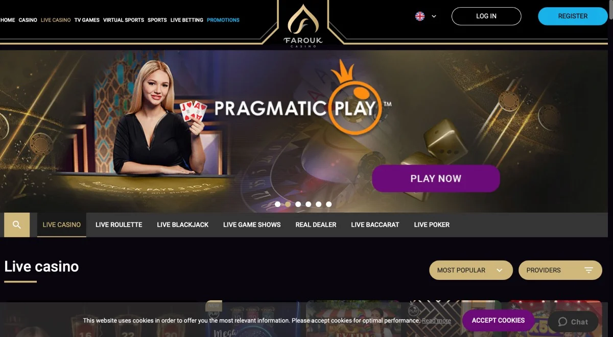 Farouk Casino Live Casino