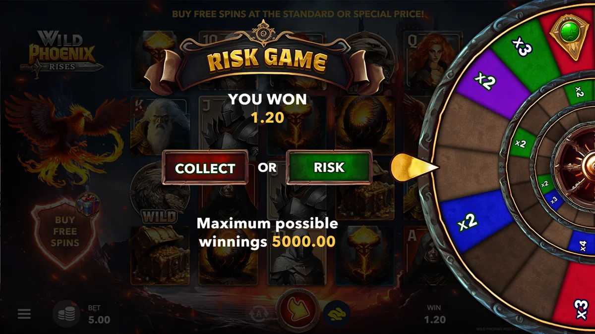 Wild Phoenix Rises Gamble Round