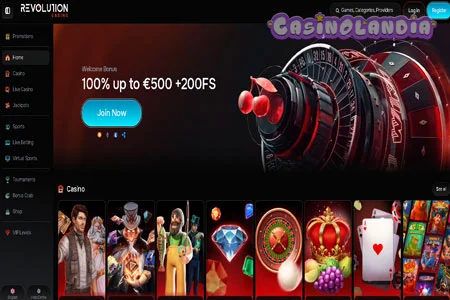 revolutioncasino Desktop Video