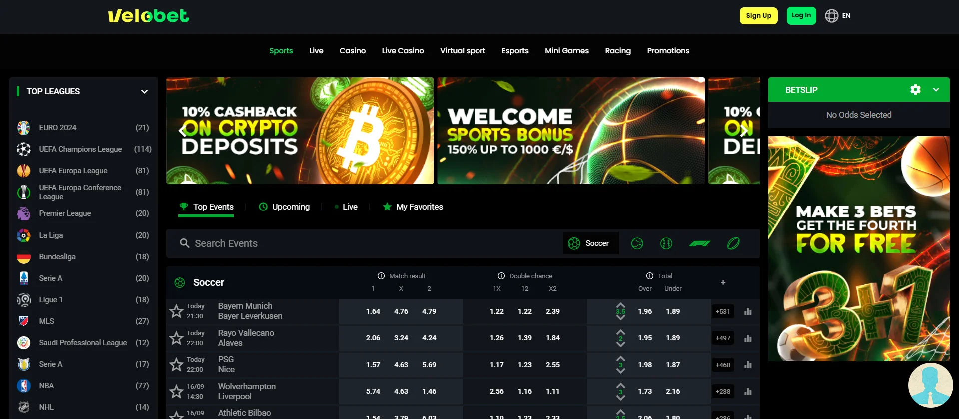Velobet Casino Sports Betting