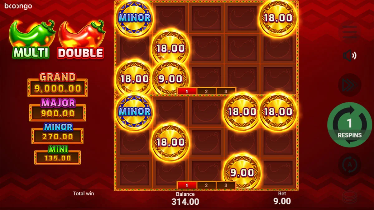 3 Hot Chillies Bonus Round