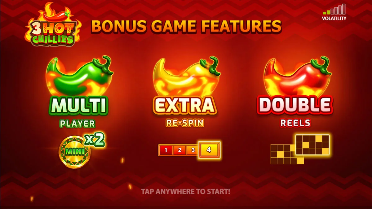 3 Hot Chillies Homescreen