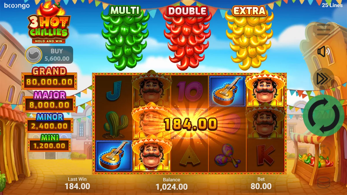 3 Hot Chillies Win