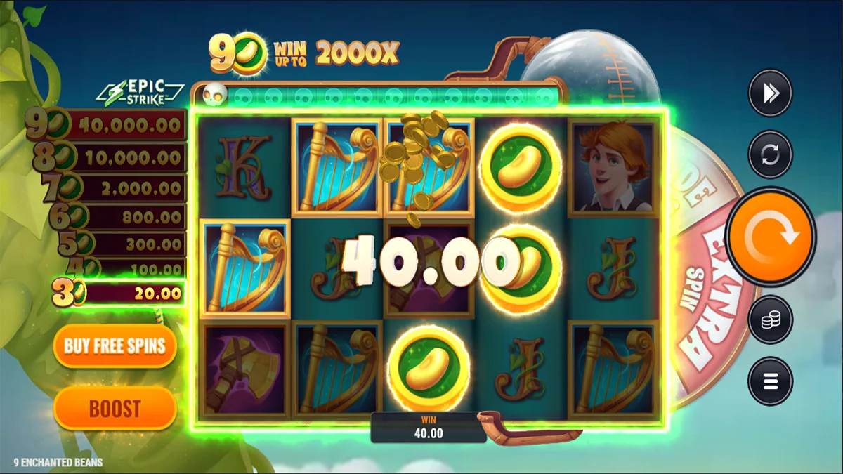 9 Enchanted Beans Win