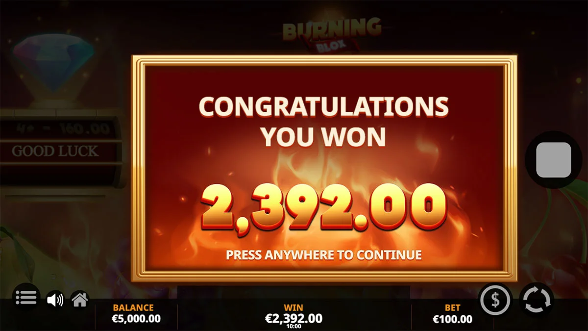 Burning Blox Gigablox Total Win