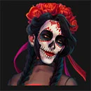 La Fiesta De Muertos Symbol Woman