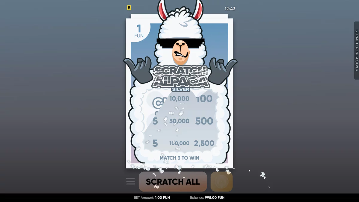 Scratch Alpaca Silver Base Play
