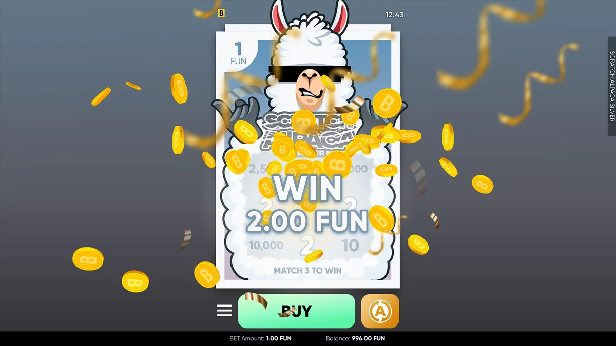 Scratch Alpaca Silver Win