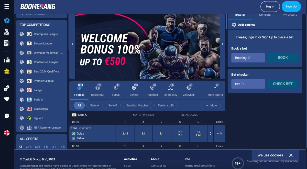 Boomerang.Bet Casino Homepage