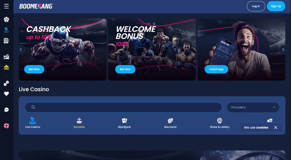 Boomerang.Bet Casino Live Casino