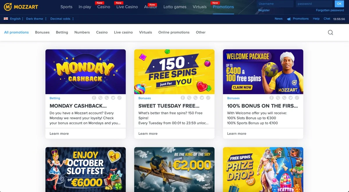 Mozzart Casino Promotions