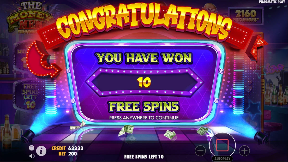 The Money Men Megaways Free Spins