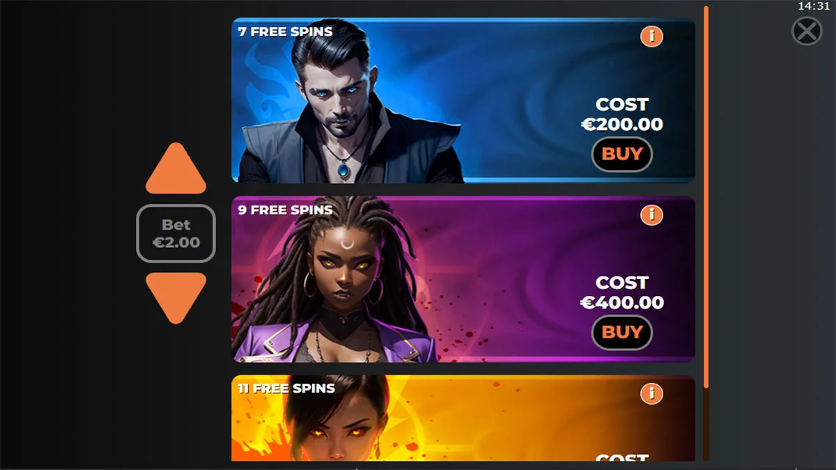 Vampire Riches DoubleMax Bonus Buy