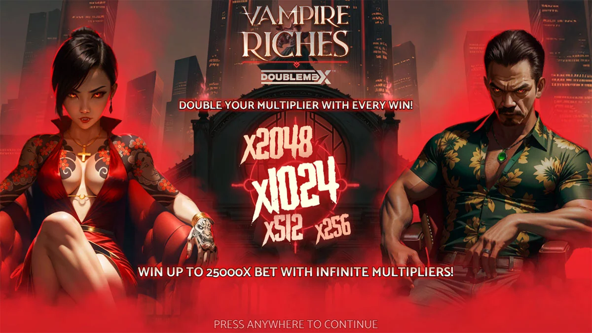 Vampire Riches DoubleMax Homescreen
