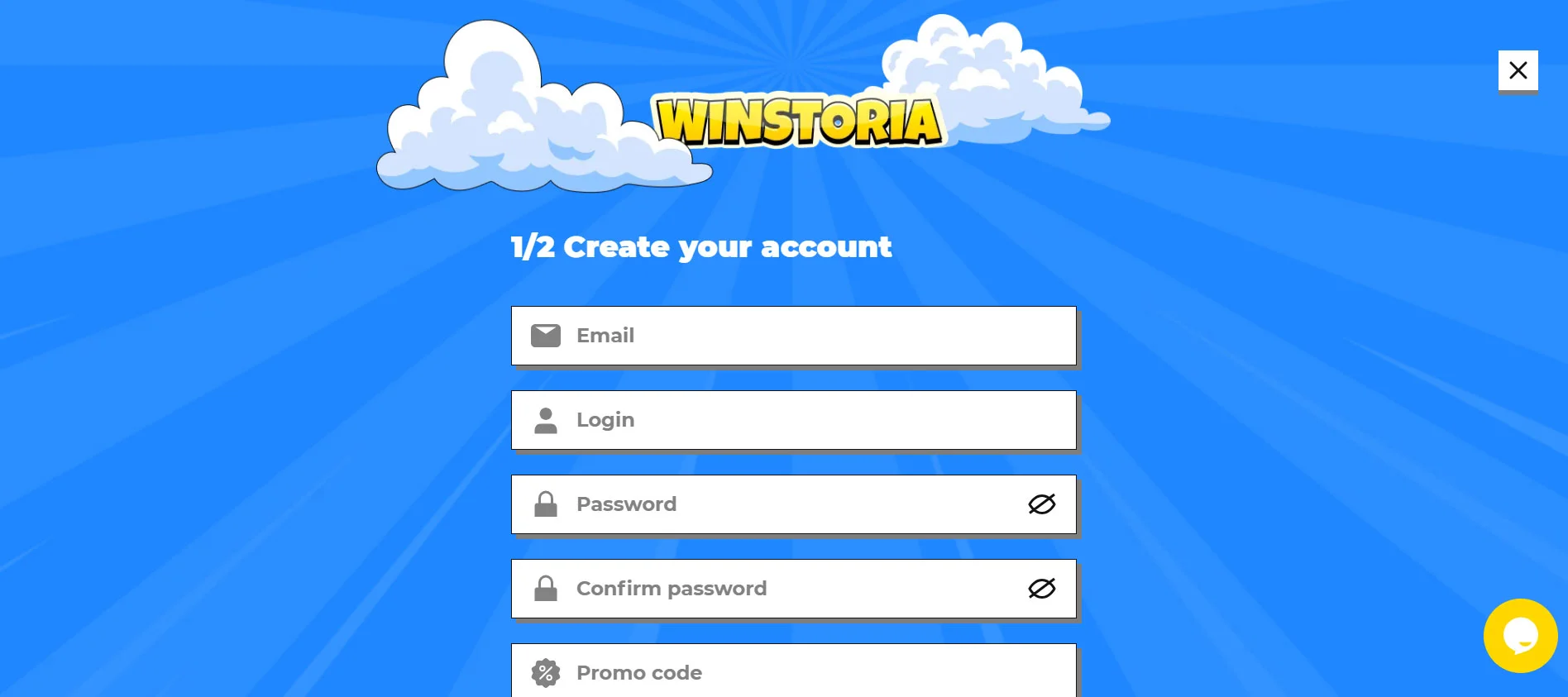 Winstoria Casino Registration