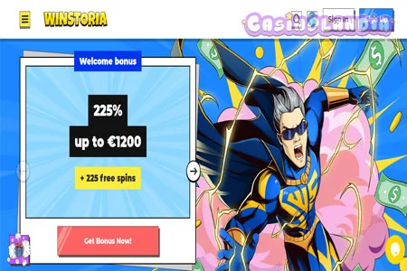 Winstoria Casino Desktop View