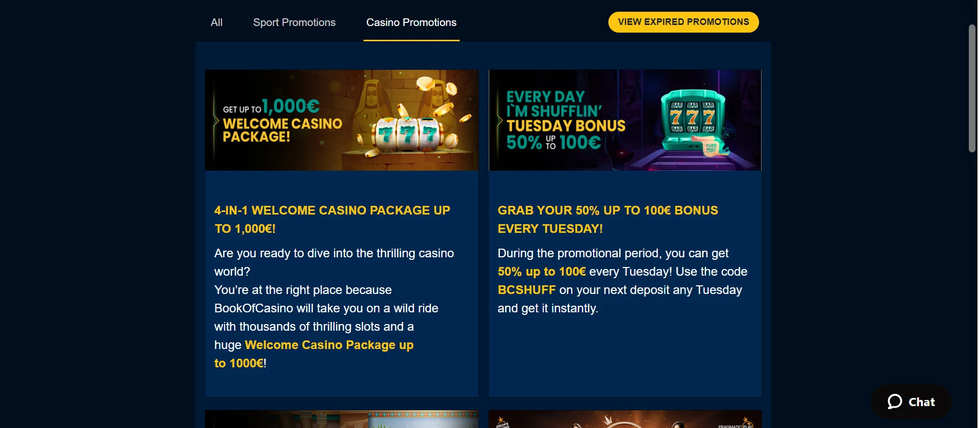 BookofCasino Promotions