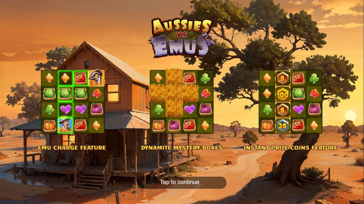Aussies vs Emus Homescreen