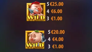 Big Bad Wolf Pigs of Steel Paytable
