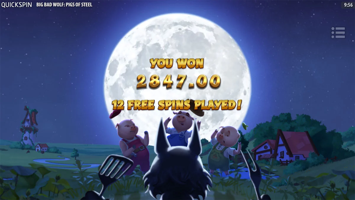 Big Bad Wolf Pigs of Steel Total Win