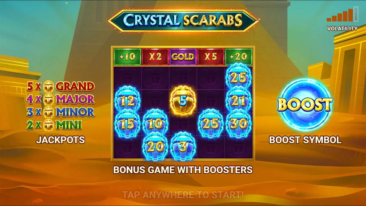 Crystal Scarabs Homescreen