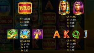 Crystal Scarabs Paytable