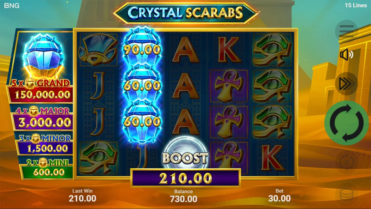 Crystal Scarabs Win