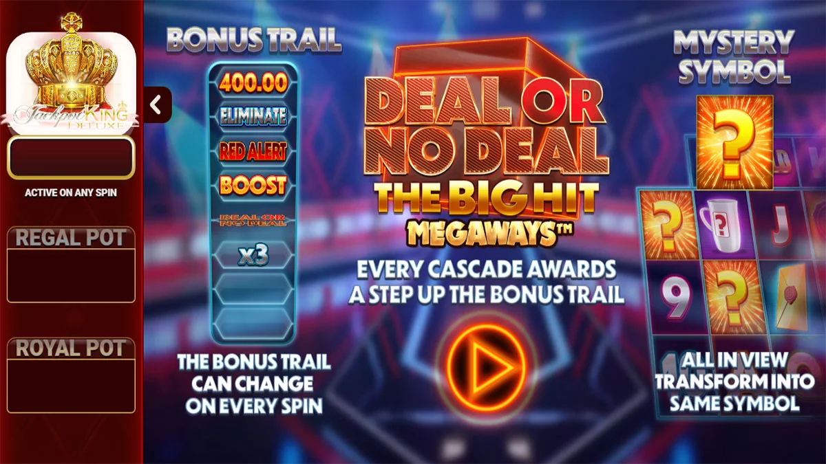 Deal Or No Deal The Big Hit Megaways Homescreen