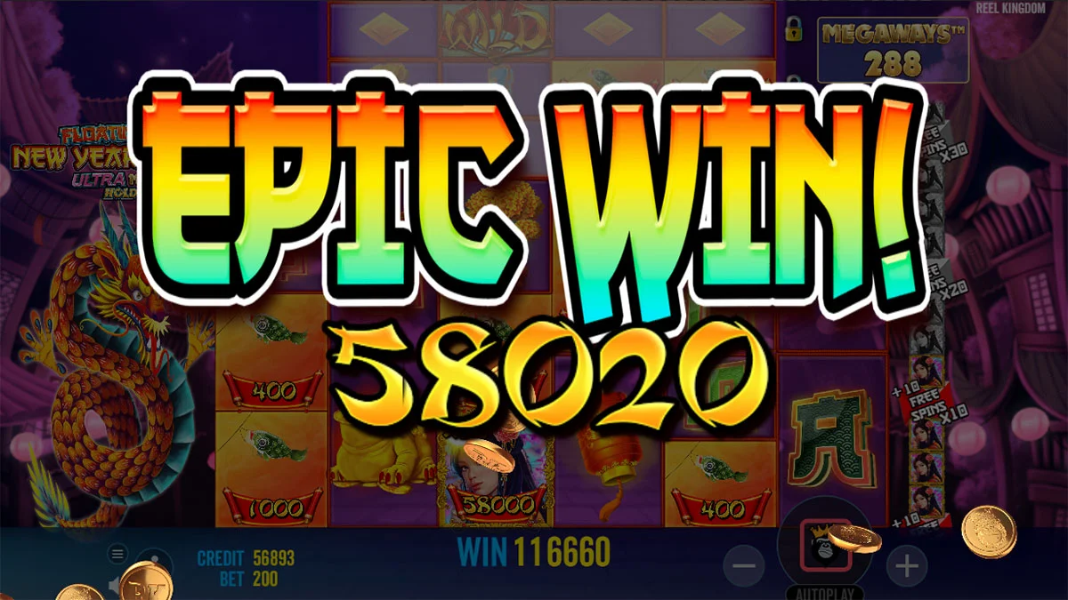 Floating Dragon New Year Festival Ultra Megaways Hold & Spin Huge Win