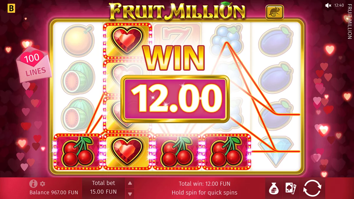 Fruit Million X-mas Edition Win