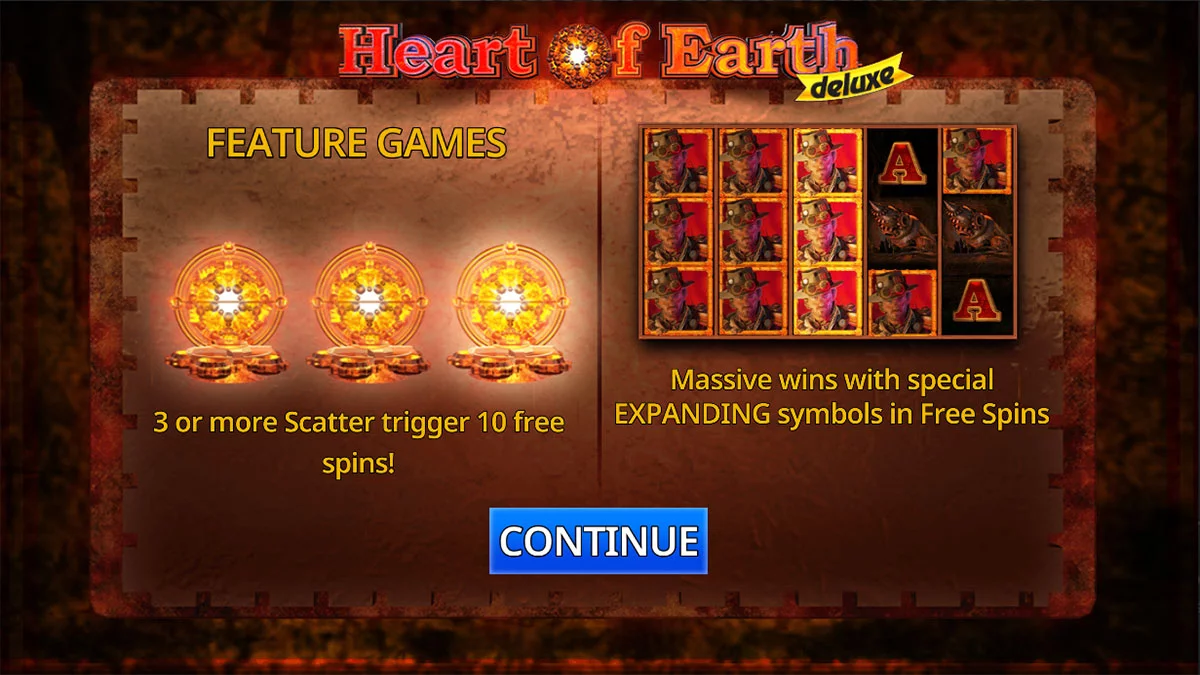 Heart of Earth Deluxe Homescreen