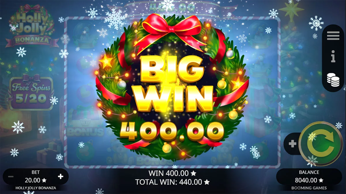 Holly Jolly Bonanza Big Win