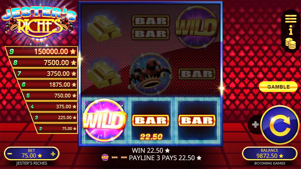 Jesters Riches Small Win