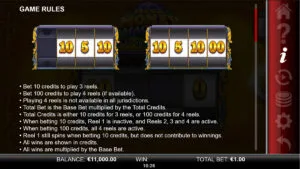 Mega Money Machine Paytable 2