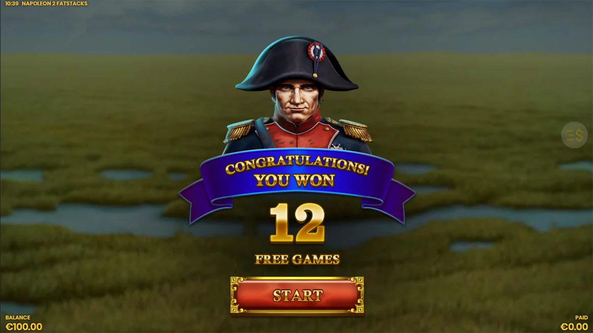 Napoleon 2 FatStacks Free Spins