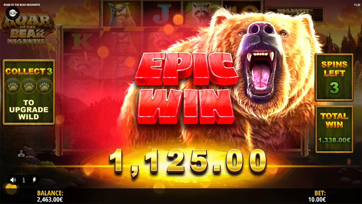Roar of the Bear Megaways Epic Win