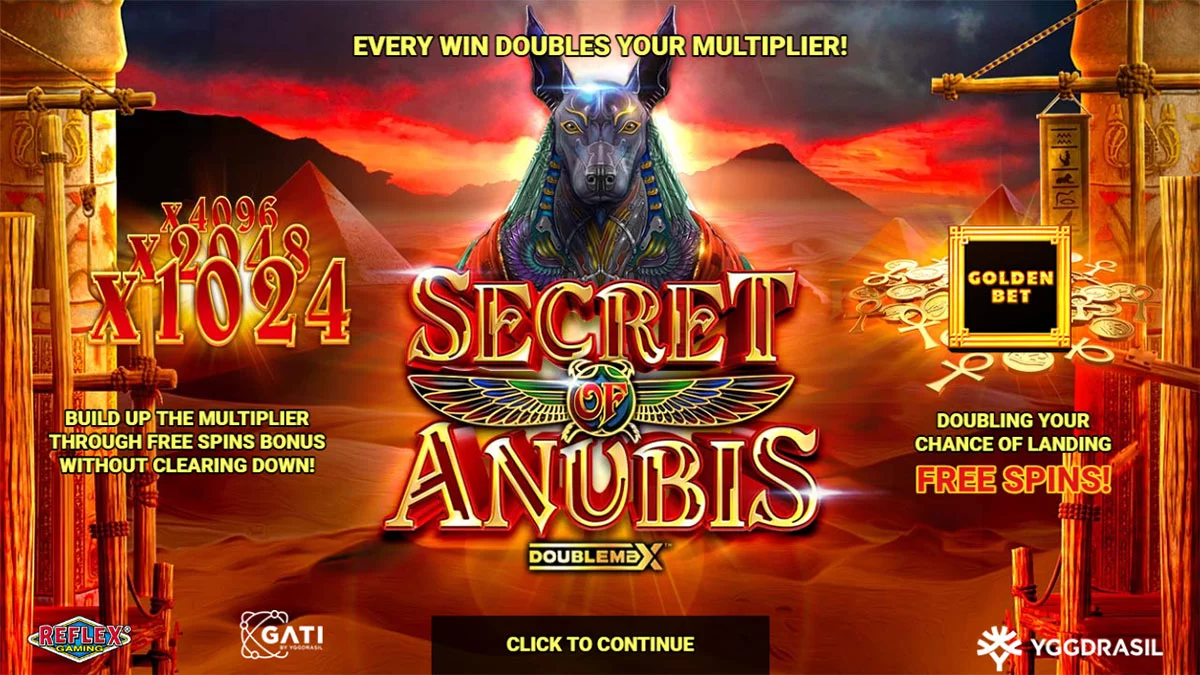 Secret of Anubis DoubleMax Homescreen