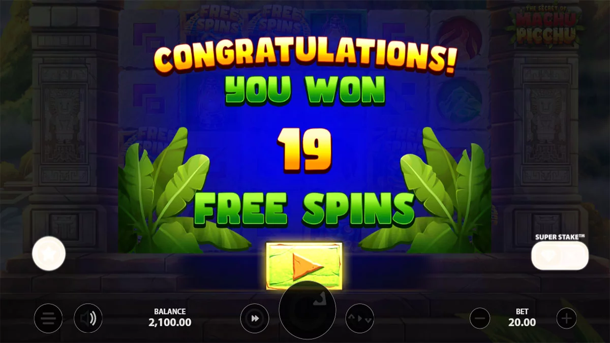 The Secret of Machu Picchu 19 Spins