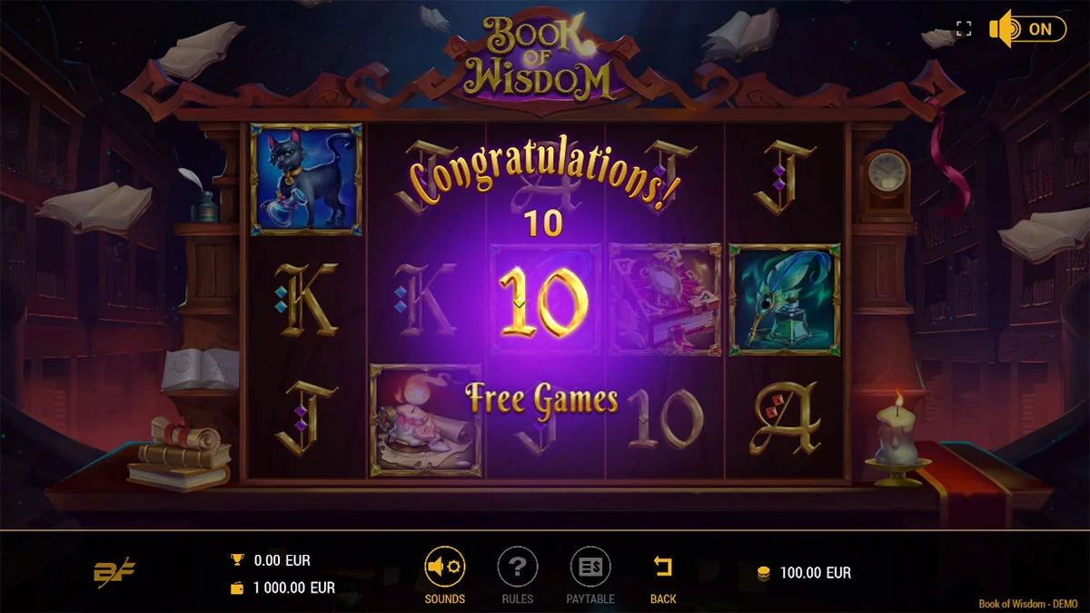 Book of Wisdom Free Spins